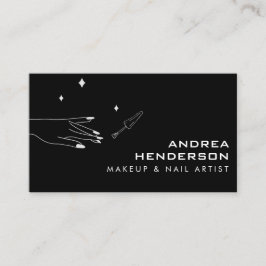 Nail Technician-Affärskort, Nail Artist Makeup Visitkort