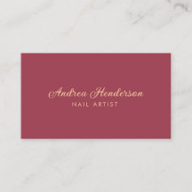 Nail Technician-Affärskort, Nail Artist Makeup