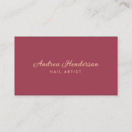Nail Technician-Affärskort, Nail Artist Makeup Visitkort