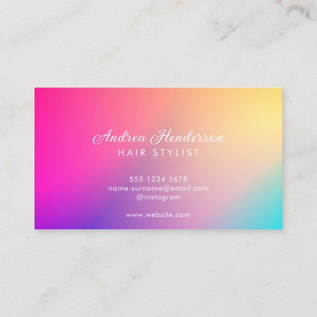 Nail Technician-Affärskort, Nail Artist Makeup Visitkort (Baksida)