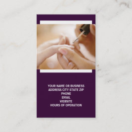 Nail Technician-Affärskort Visitkort