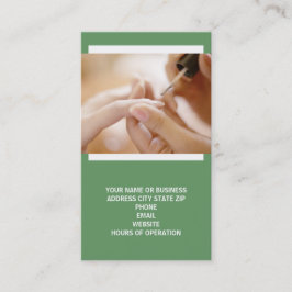 Nail Technician-Affärskort Visitkort