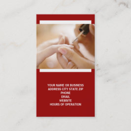 Nail Technician-Affärskort Visitkort