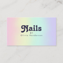 Nail Technician Affärskorts Nail Artist Visitkort