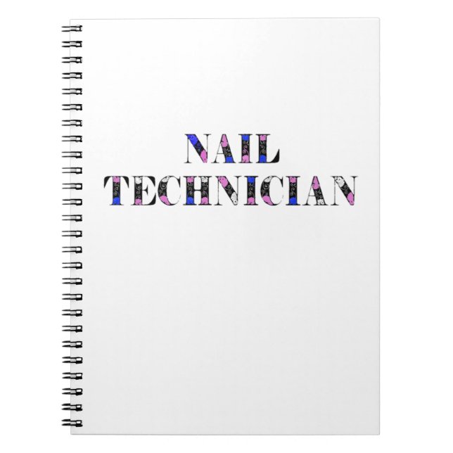 Nail Technician-anteckningsbok Anteckningsbok (Framsidan)