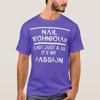 Nail Technician Auktoriserad Nagel Tech Artist _48 T Shirt