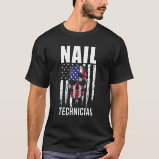 Nail Technician Auktoriserad Nagel Tech Artist Man T Shirt