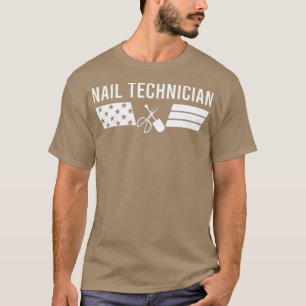 Nail Technician Auktoriserad Nagel Tech Artist T Shirt