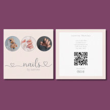 Nail Technician Champpagne Rosa 3 Foto QR-kod