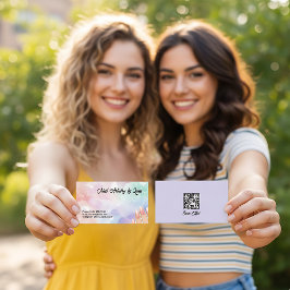 Nail Technician Custom QR Visitkort