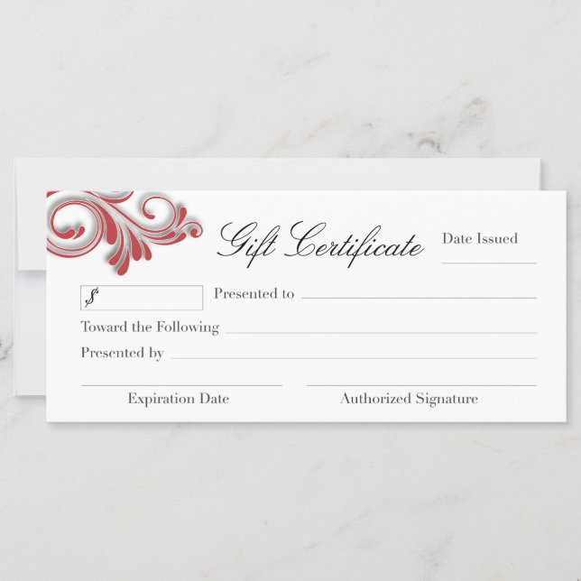 NAIL TECHNICIAN GIFT CERTIFICATE (Framsida)