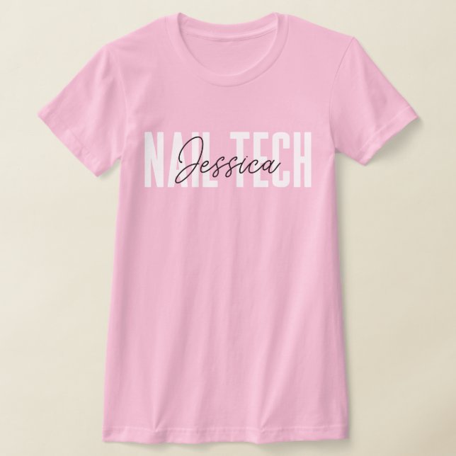 Nail Technician Gift for Nagel Tech, kosmetologi T Shirt (Laydown)
