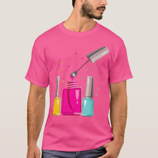 Nail Technician Kärlek Nagel Tech Artist Manicuris T Shirt