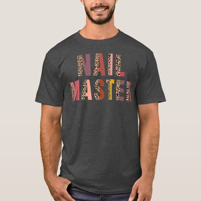 Nail Technician Manicurist Beauty Nagel T Shirt (Framsida)