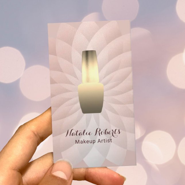 Nail Technician Manicurist Ro Guld Lotus Salon Visitkort (Skapare uppladdad)