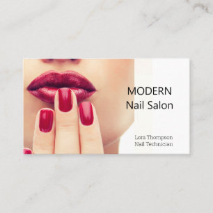 Nail Technician Nagel Photo Affärskort Visitkort