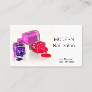 Nail Technician Nagel polskt Affärskort Visitkort