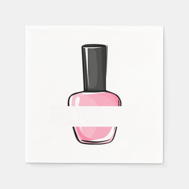 Nail Technician polska Färg Manicurist Pedicurist Pappersservett (Framsidan)