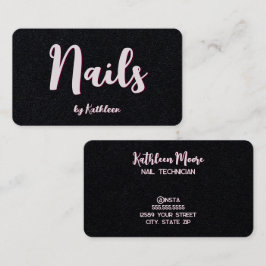 Nail Technician Premium Visitkort