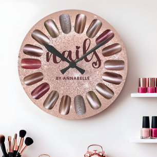 Nail Technician Ro Guld Personlig  Rund Klocka