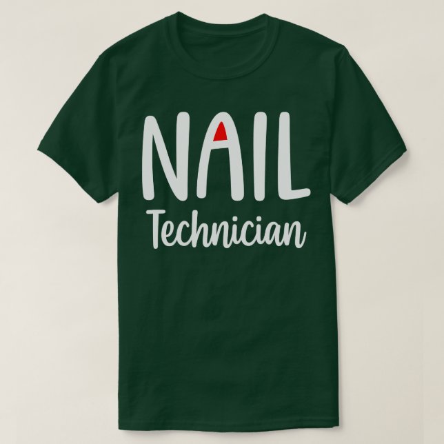Nail Technician T Shirt (Design framsida)