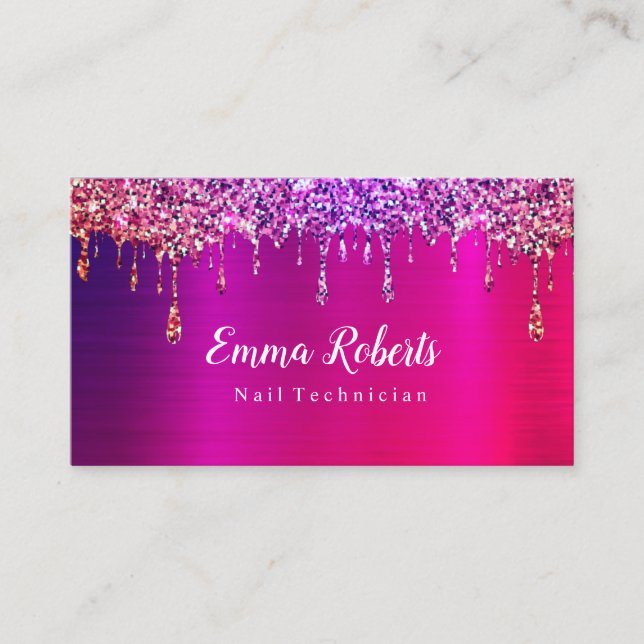 Nail Technician Visitkort (Framsida)