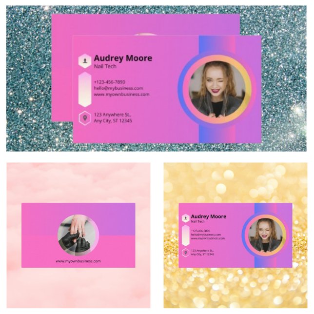 Nail Technician Visitkort (Nail Technician Business Card)