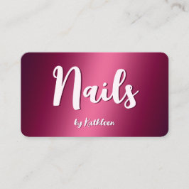 Nail Technician Visitkort