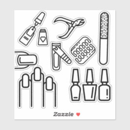 Nail techniker Stickers Klistermärken
