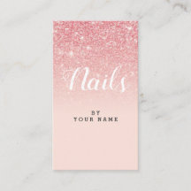 NailArtist elegant PinkGold lodrätvisitkort