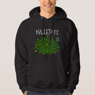 NAILED IT Lustigt Tangled jul Ljus Sarkastic Hoodie