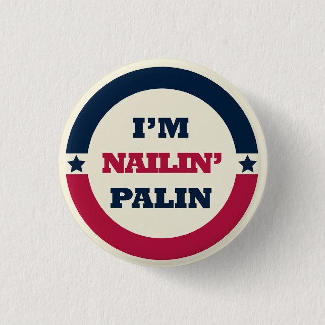 Nailin Sarah Palin knäppas Knapp (Framsida)