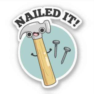 Nailit Den Funny Hammer Nagel Pun Klistermärken