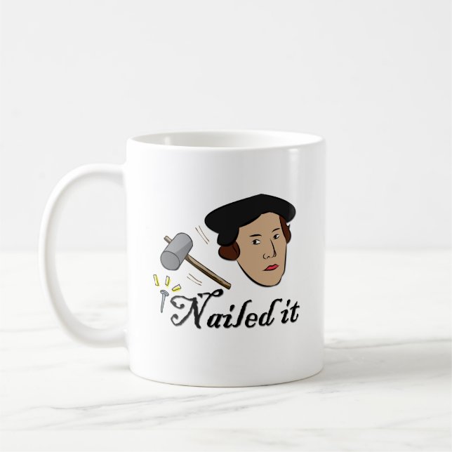 Nailit Den Funny Martin Luther Christian Gift Mugg (Vänster)