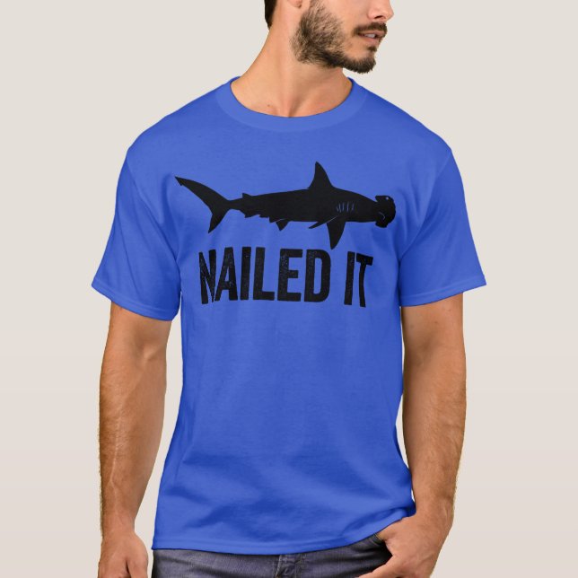 Nailit Hammerhead Shark Funny Shark Hammerhead T Shirt (Framsida)