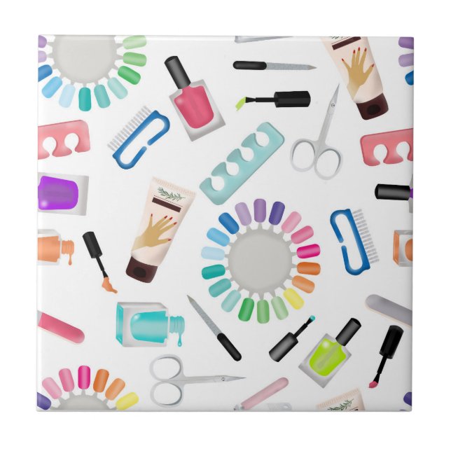 Nails Manicure Pedicure Beauty Salon  Kakelplatta (Framsidan)