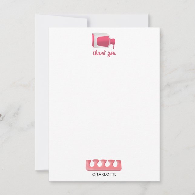 Nails Manicure Pedicure Beauty Salon  Tack Kort (Framsida)