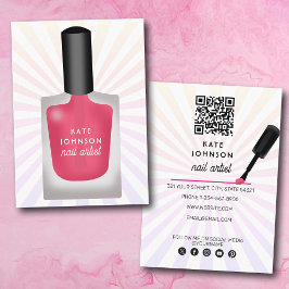 Nails Manikyr Pedikyr Skönhet Nagelkonst Modern Visitkort