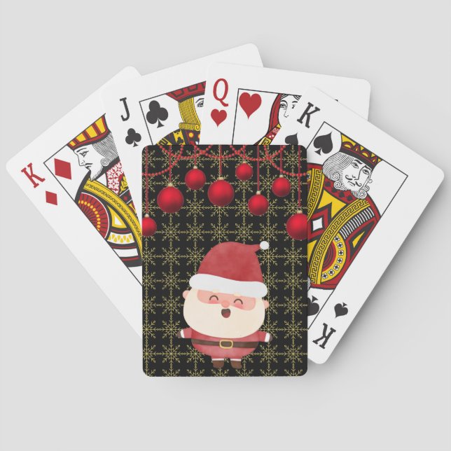 Naipes navideños casinokort (Baksidan)
