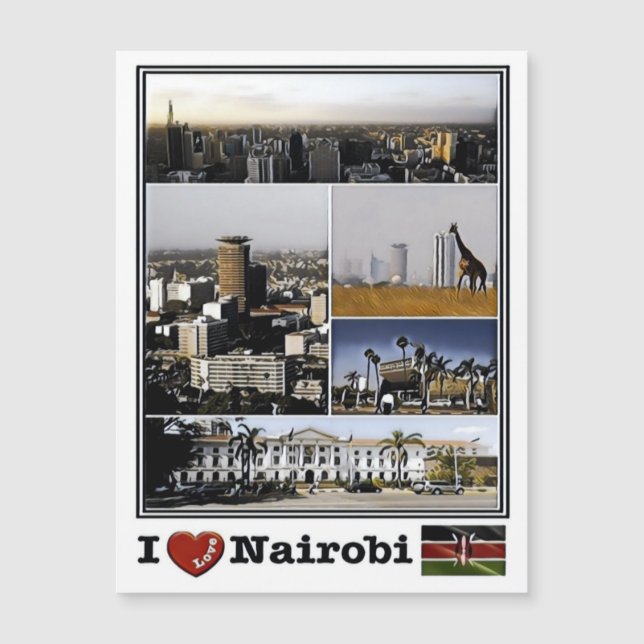 Nairobi - I kärlek Mosaic - Kenya - (Framsida)