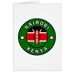 Nairobi Kenya Hälsningskort