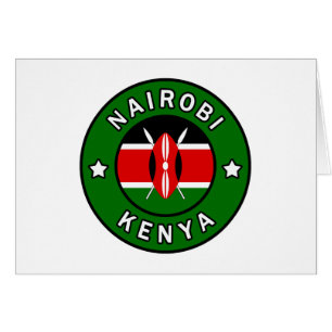 Nairobi Kenya Hälsningskort