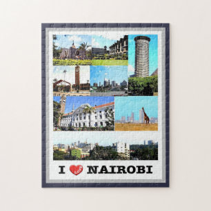 Nairobi - Kenya - I Kärlek - Pussel