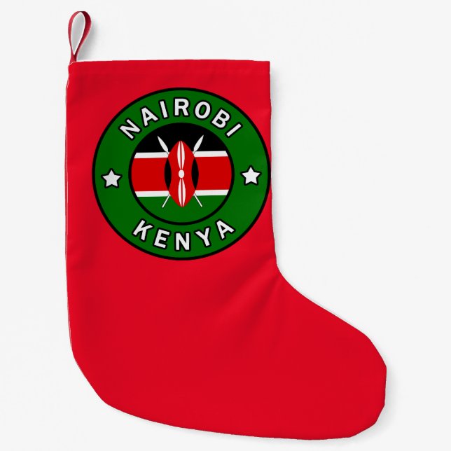 Nairobi Kenya Liten Julstrumpa (Framsidan)