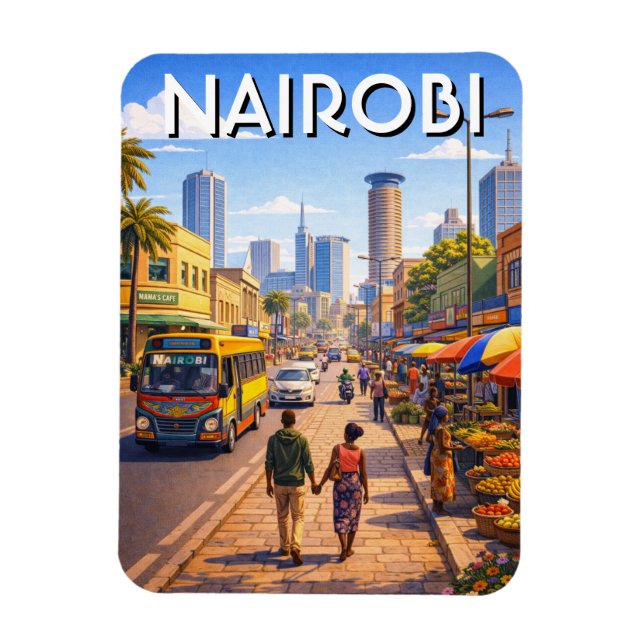 Nairobi Kenya Magnet (Vertikal)