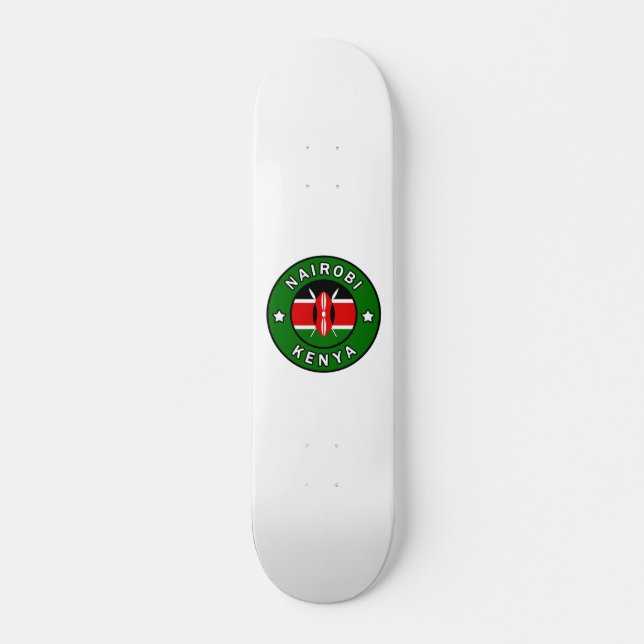 Nairobi Kenya Mini Skateboard Bräda 18,5 Cm (Framsida)