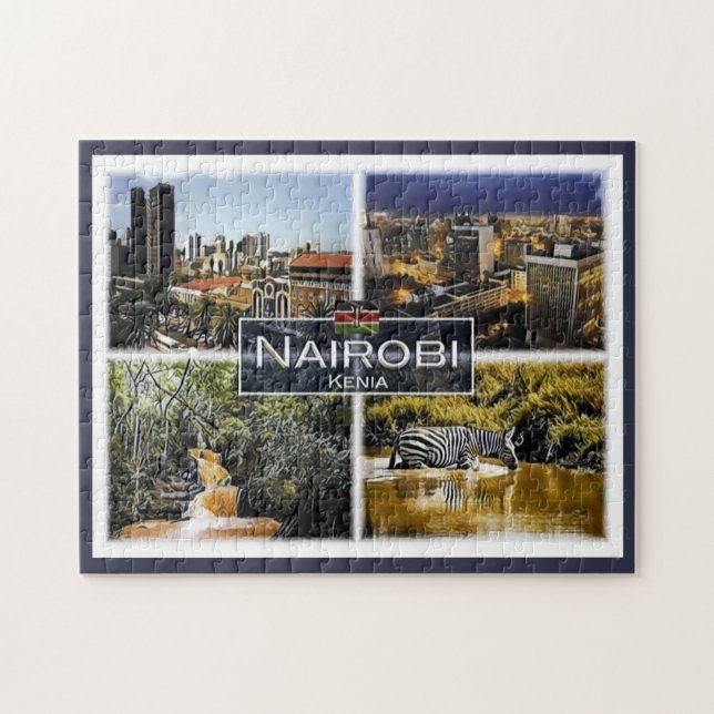 Nairobi - Kenya - Mosaic - Pussel (Horisontell)