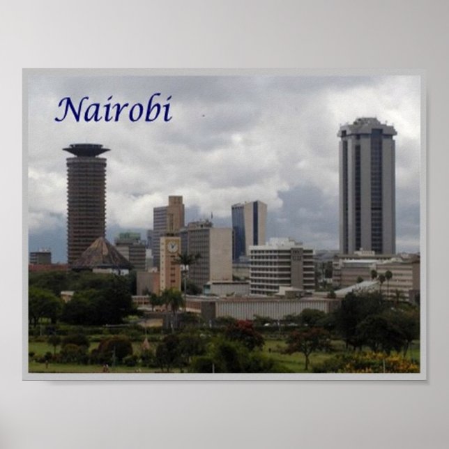 Nairobi - Kenya - Panorama - Poster (Framsidan)