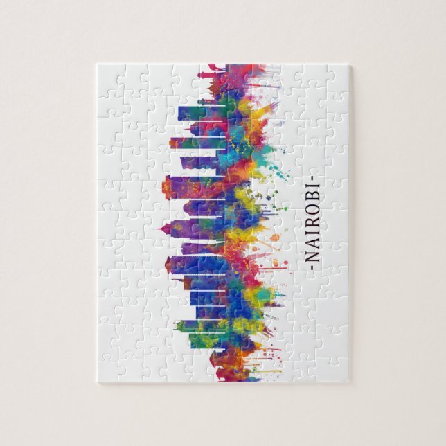 Nairobi Kenya Skyline Pussel (Vertikal)