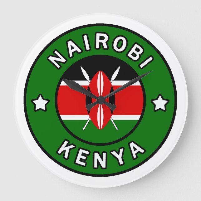 Nairobi Kenya Stor Klocka (Framsida)